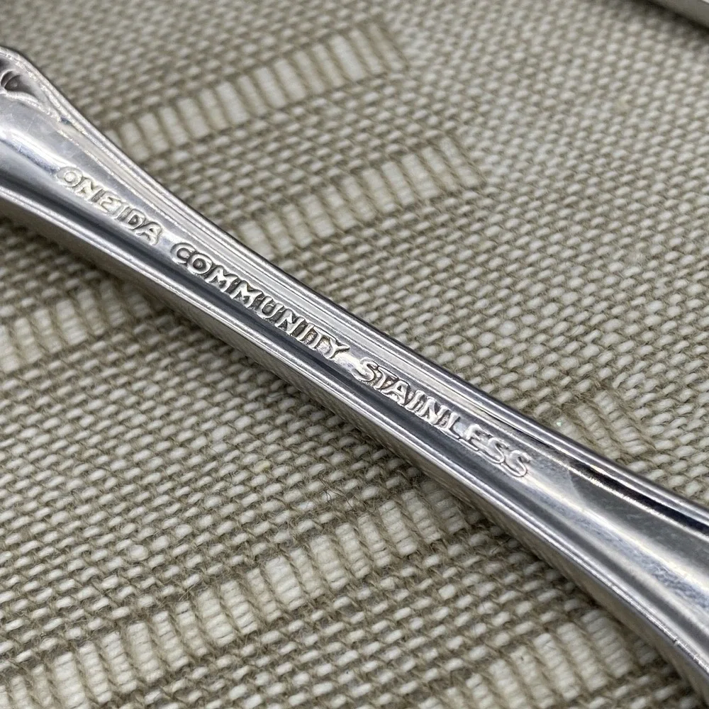 Oneida Community BRAHMS Salad Forks 4pcs Stainless Flatware 6.75